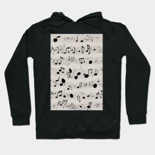 Musical Notes Pattern, perfect gift for all musicans and those who can't live without music #8 Hoodie